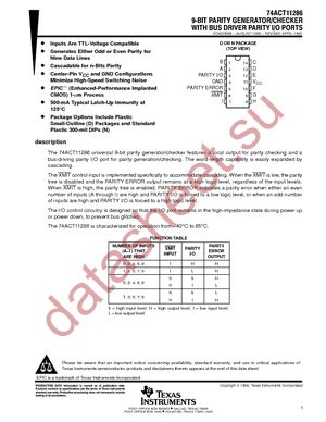 74ACT11286D datasheet  